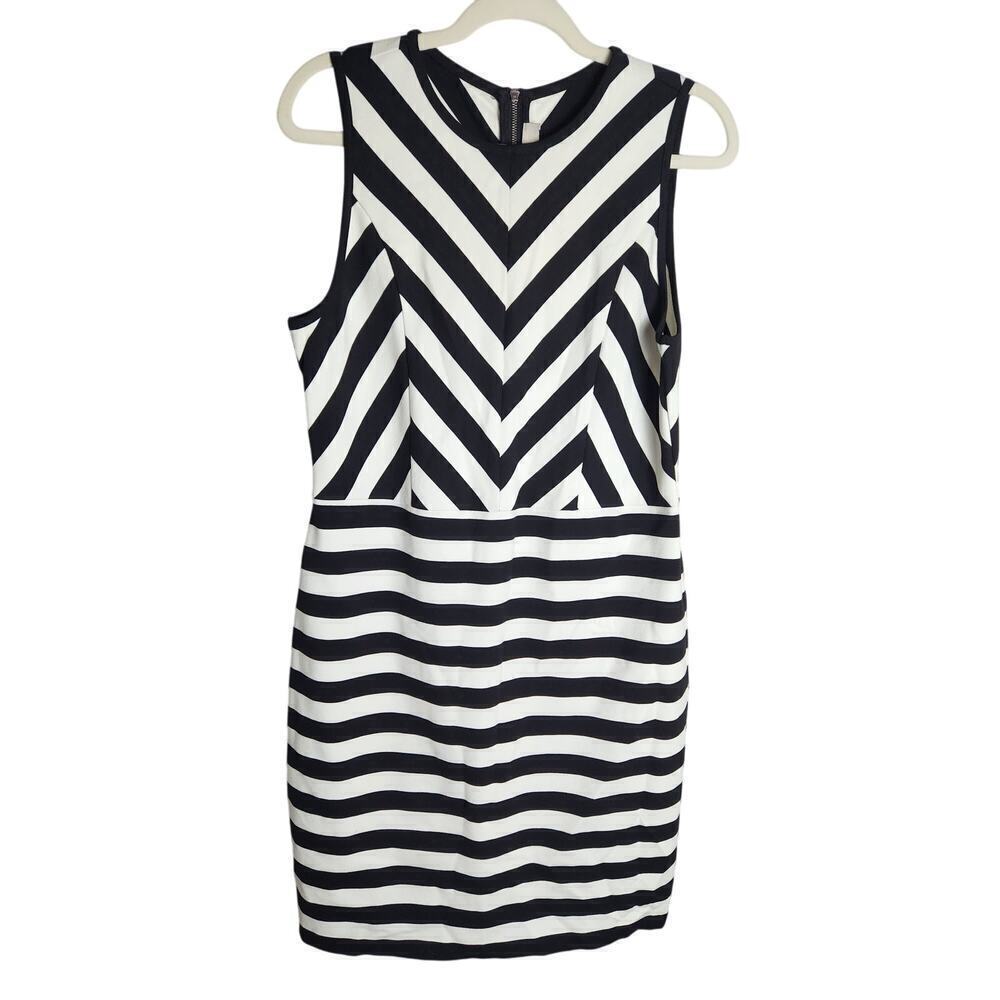 Ann Taylor Loft Ponte Knit Sheath Dress Sz 12 Careerwear office slimming stretch